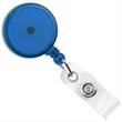 Translucent Blue Plastic Clip-On Badge Reel