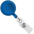 Royal Blue Plastic Clip-On Badge Reel