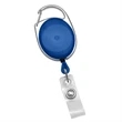 Translucent Blue No-Twist Carabiner Retractable Reel
