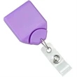 Lavender Square No-Twist Badge Reel with Clear Vinyl Strap