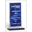Draped Satin Acrylic Award with Mirror Border