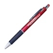 Plastic Plunger Action Ball Point Pen with Soft Stylus