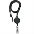 Flat 3/8" x 36" Tubular Lanyard with Slotted Reel