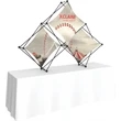 Xclaim 8ft Tabletop Quad Pyramid Fabric Popup Display Kit 01