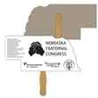 Nebraska State Recycled Stock Shape Fan