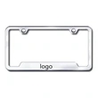 2 Holes Plastic License Plate Frames