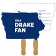 Iowa State Digital Econo Stock Shaped Fan w/ Wooden Stick (2