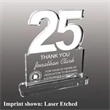 America (USA) Shaped Acrylic Award - Laser Etched