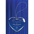 Engraved Crystal Heart Ornament