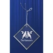 Engraved Crystal Diamond Ornament
