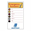 Emergency Numbers Magnet