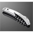 Stainless Steel Wine Opener- Cutter Blade, Corkscrew & Lever