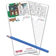 3.5" x 8" Real Estate Coloring Notepad - 50 Sheets