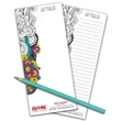 3.5" x 8" Coloring Notepad - 50 Sheets