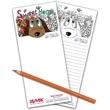 3.5" x 8" Real Estate Coloring Notepad - 50 Sheets