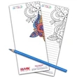 3.5" x 8" Coloring Notepad - 50 Sheets