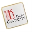 1 Inch Square Gold Digital Print Lapel Pin