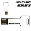 Dupont - Stamped stainless steel key shaped UDP flash drive.
