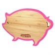 Pig Bamboo Trivet with Silicone Edge