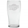 20 oz Large Pub Glass - Deep Etched