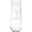 Vina Stemless Flute - Deep Etched
