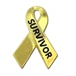 Gold Survivor Awareness Ribbon Pin