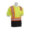 Class 2 Short Sleeve Black Bottom Contrast Trim Lime