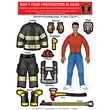 Fireman Dress-Up Peel-N-Place (African American Female)