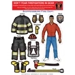 Fireman Dress-Up Peel-N-Place (African American Male)