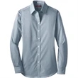 COAL HARBOUR® MINI STRIPE STRETCH WOVEN LADIES' SHIRT