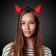 Light Up Red Devil Horn Headboppers