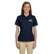 Ladies' 6 oz. Ringspun Cotton Pique Short-Sleeve Polo