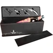 Black Leatherette Single Wine Box w/ Tools