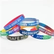 Multi-Color Debossed Silicone Bracelet