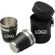 5OZ Portable Wine Cup Set 4 in 1 with Leather Cover