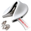 Silver Fortune Cookie Paperweight