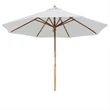 9 ft Rd Wood Umbrella, 8 Ribs, Blank