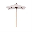 4 ft Sq Wood Umbrella, 4 Ribs, Blank