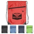 Drawstring Polyester Sports Bag with Zipper