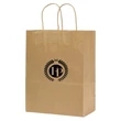 Recycled Natural Kraft Paper Shopping Bag, 1C1S