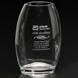 Clear Oval Vase