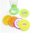 Colorful Silicone Fruits Coaster novelty Cup Mat