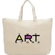 Cotton Tote Bag with Zipper