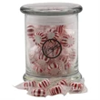 Starlight Peppermints in a Large Round Glass Jar with Lid