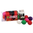 Gumballs in a 3 " Plastic Tube with Metal Cap