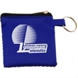 Zippered Accessories Pouch with Keychain Attachment