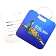 Square Metal Luggage Tag - Full Color