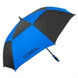 The Vented Checkerboard Golf Umbrella - Auto-Open, 62" Arc
