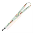 3/4" Super Soft Polyester Multi-Color Sublimation Lanyard