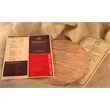 5.5" - Wood Veneer Menus - Round - 1 Sided